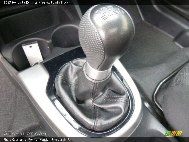 Mystic Yellow Pearl / Black 2015 Honda Fit EX