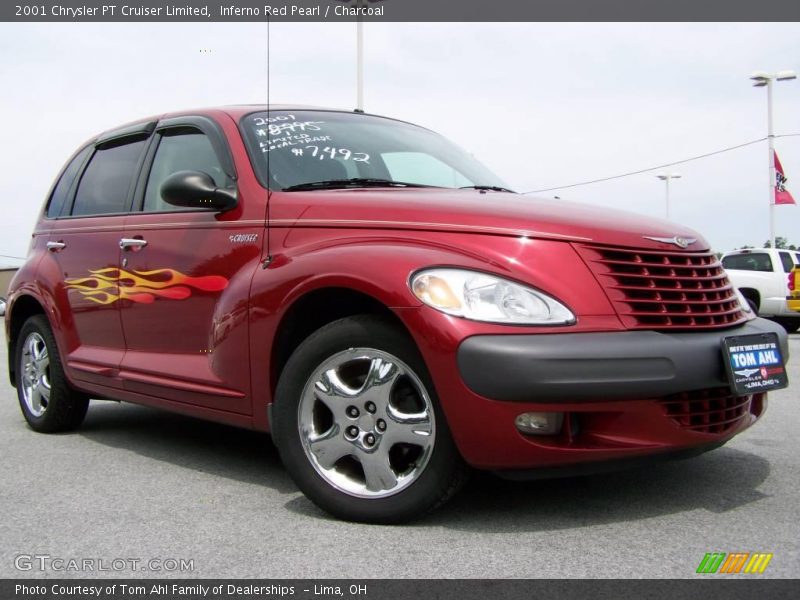 Inferno Red Pearl / Charcoal 2001 Chrysler PT Cruiser Limited