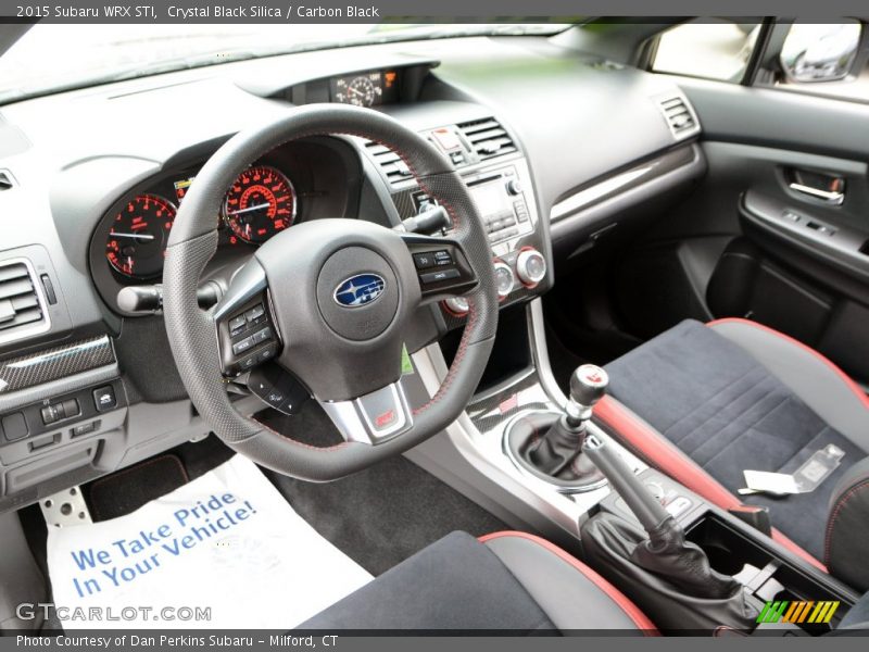 Carbon Black Interior - 2015 WRX STI 