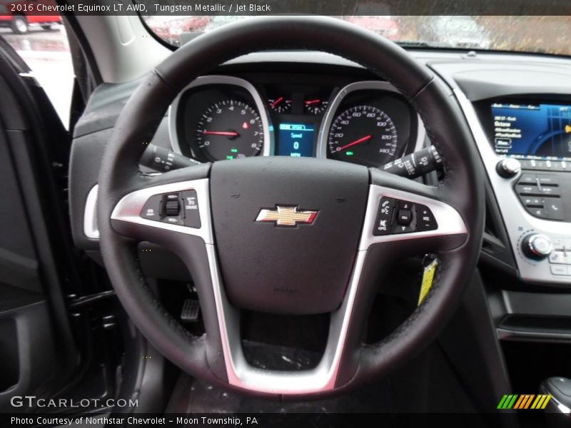 Tungsten Metallic / Jet Black 2016 Chevrolet Equinox LT AWD