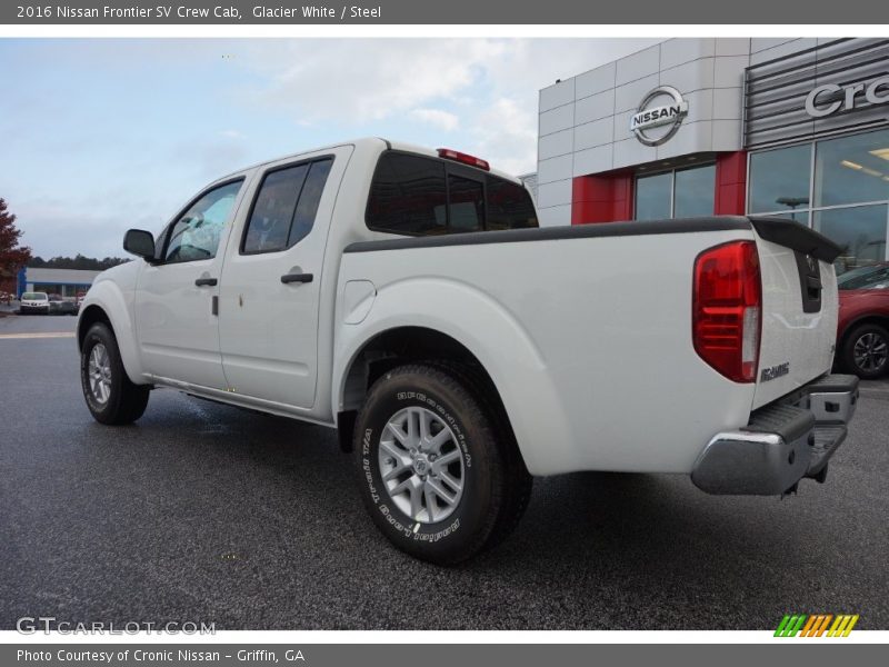 Glacier White / Steel 2016 Nissan Frontier SV Crew Cab