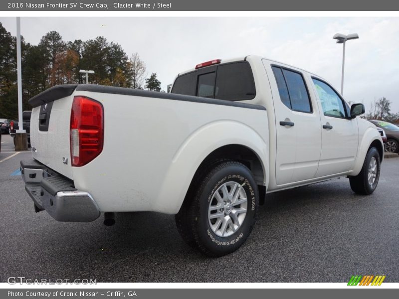 Glacier White / Steel 2016 Nissan Frontier SV Crew Cab