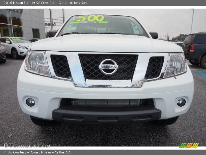 Glacier White / Steel 2016 Nissan Frontier SV Crew Cab