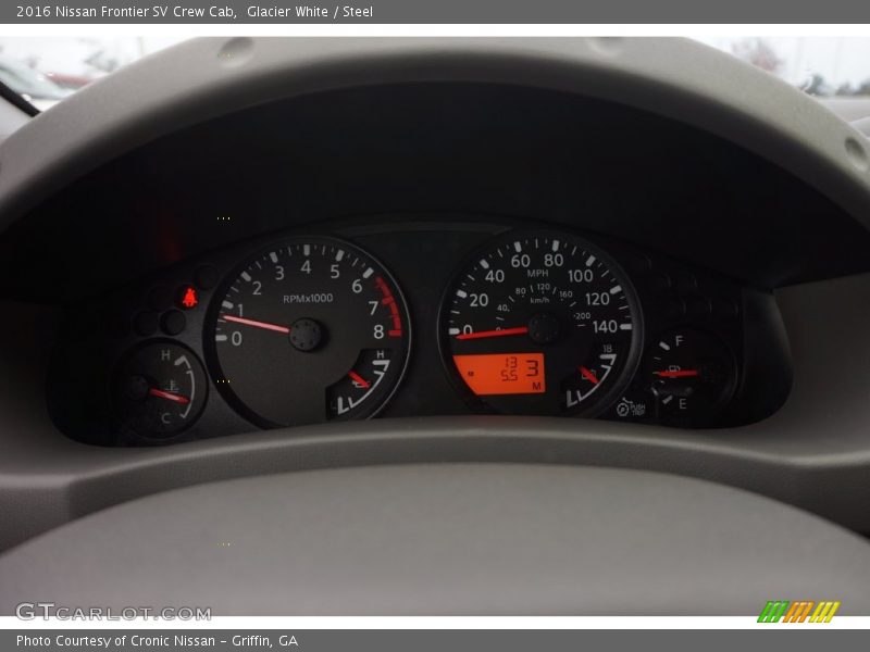 Glacier White / Steel 2016 Nissan Frontier SV Crew Cab