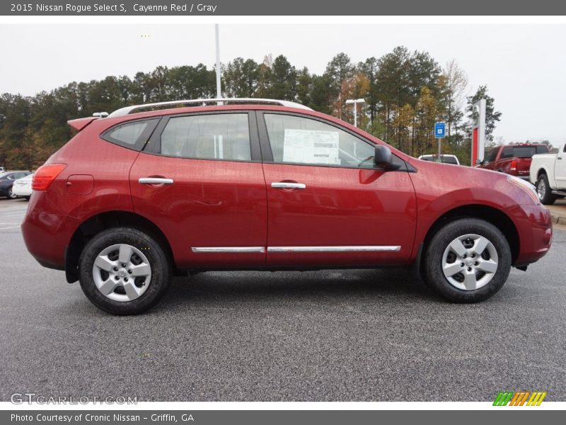 Cayenne Red / Gray 2015 Nissan Rogue Select S