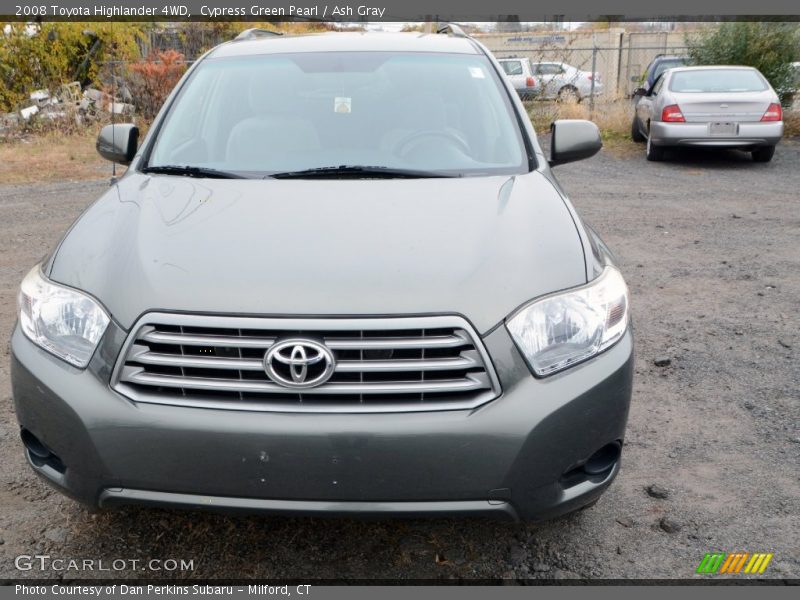 Cypress Green Pearl / Ash Gray 2008 Toyota Highlander 4WD