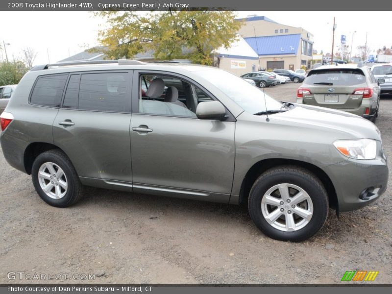 Cypress Green Pearl / Ash Gray 2008 Toyota Highlander 4WD