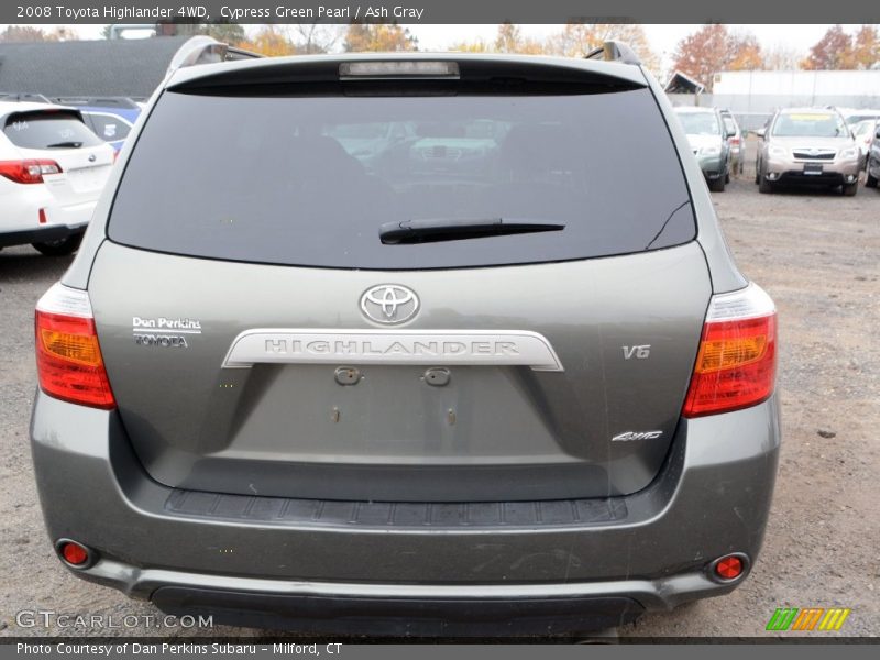 Cypress Green Pearl / Ash Gray 2008 Toyota Highlander 4WD