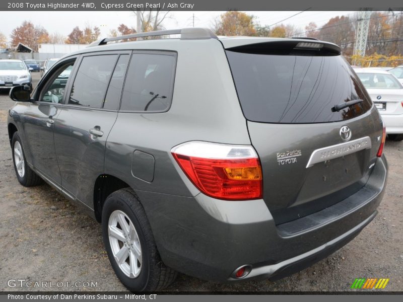 Cypress Green Pearl / Ash Gray 2008 Toyota Highlander 4WD