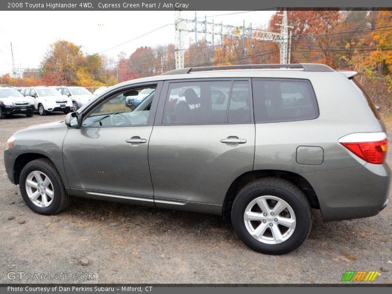 Cypress Green Pearl / Ash Gray 2008 Toyota Highlander 4WD