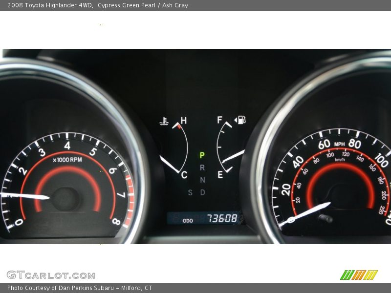 Cypress Green Pearl / Ash Gray 2008 Toyota Highlander 4WD