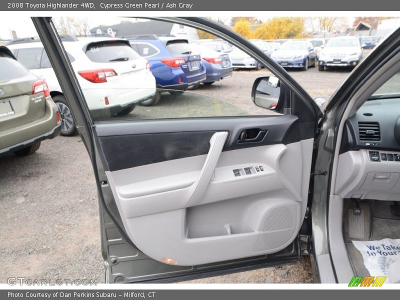 Cypress Green Pearl / Ash Gray 2008 Toyota Highlander 4WD