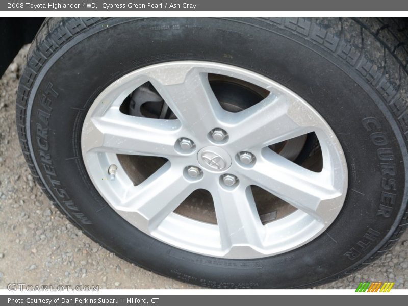 Cypress Green Pearl / Ash Gray 2008 Toyota Highlander 4WD