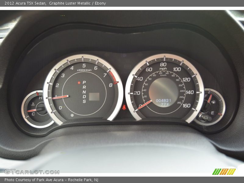 Graphite Luster Metallic / Ebony 2012 Acura TSX Sedan