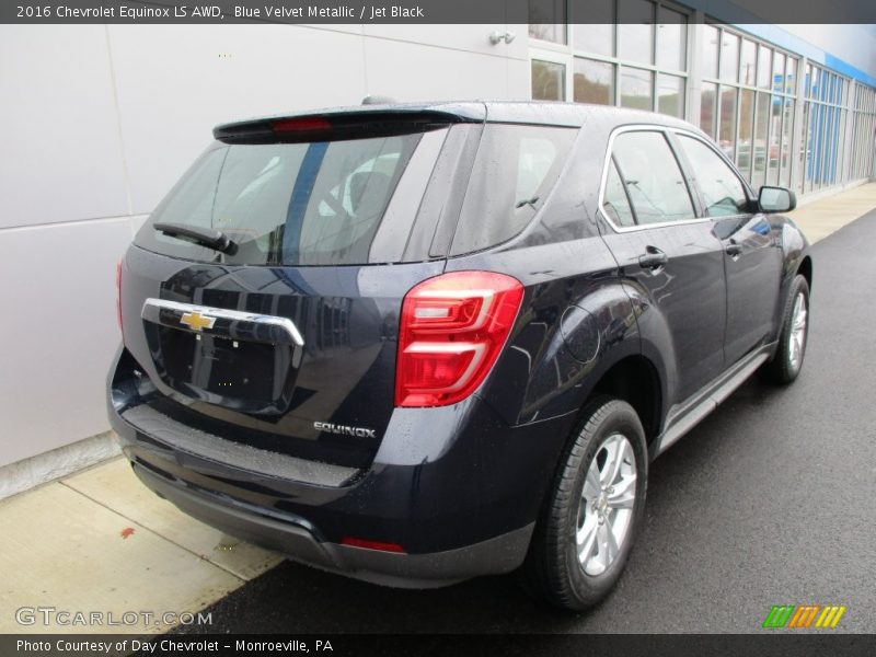 Blue Velvet Metallic / Jet Black 2016 Chevrolet Equinox LS AWD