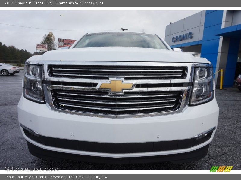 Summit White / Cocoa/Dune 2016 Chevrolet Tahoe LTZ