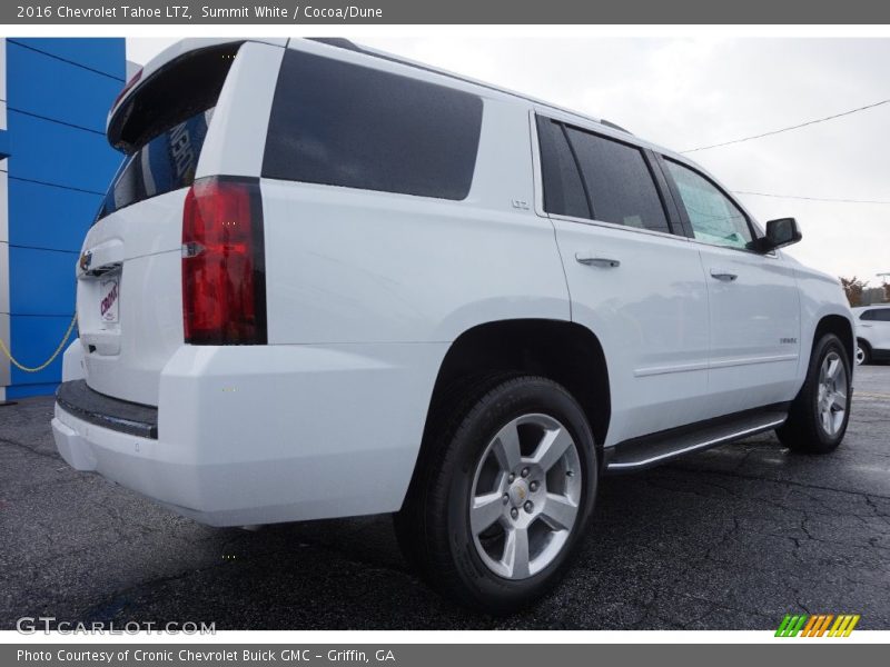 Summit White / Cocoa/Dune 2016 Chevrolet Tahoe LTZ