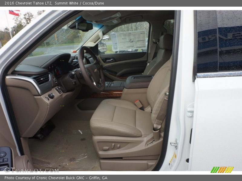 Summit White / Cocoa/Dune 2016 Chevrolet Tahoe LTZ