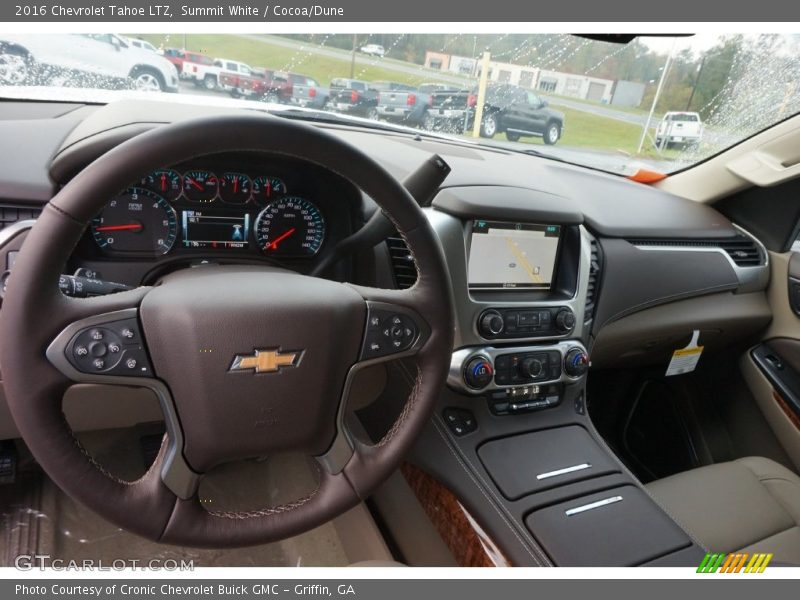 Summit White / Cocoa/Dune 2016 Chevrolet Tahoe LTZ