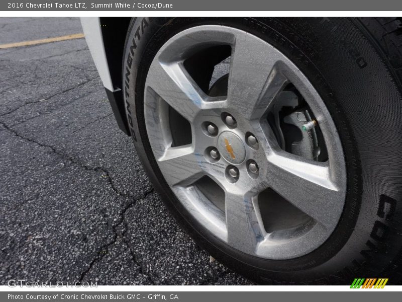 Summit White / Cocoa/Dune 2016 Chevrolet Tahoe LTZ