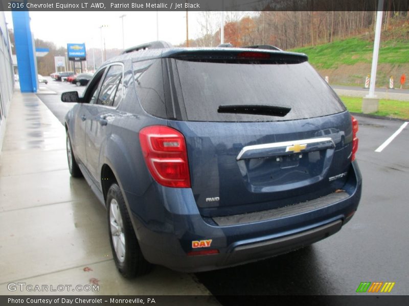 Patriot Blue Metallic / Jet Black 2016 Chevrolet Equinox LT AWD