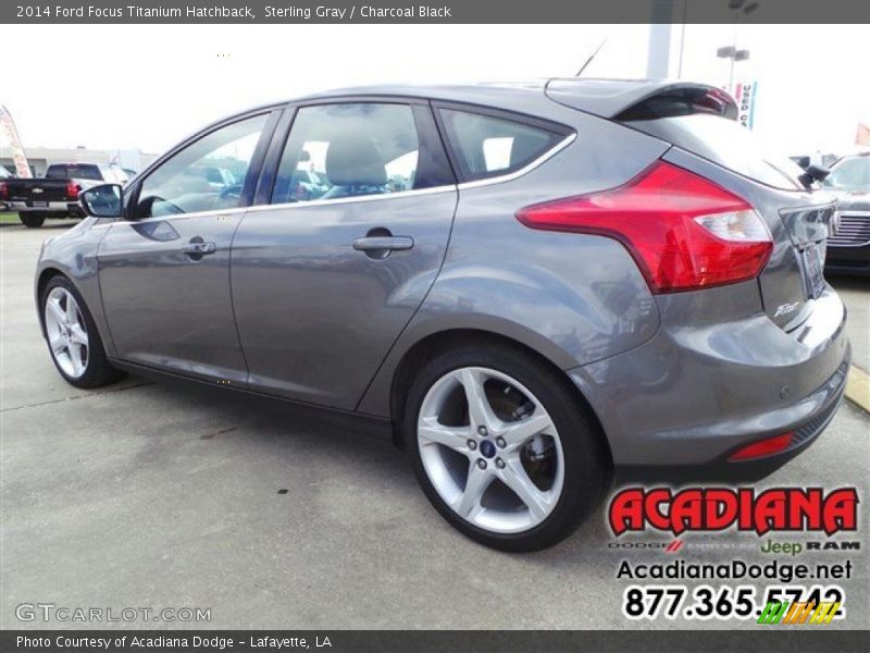 Sterling Gray / Charcoal Black 2014 Ford Focus Titanium Hatchback