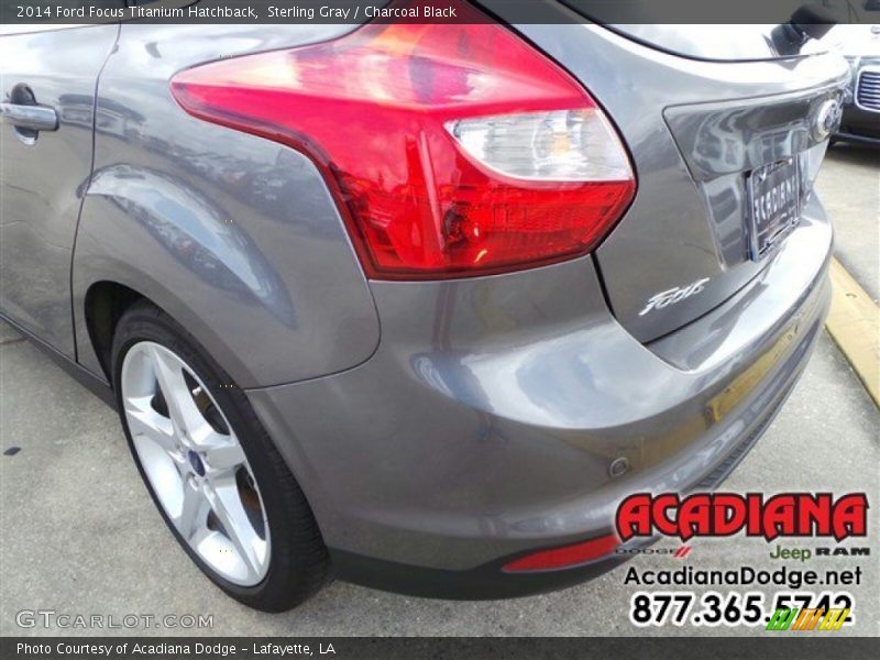 Sterling Gray / Charcoal Black 2014 Ford Focus Titanium Hatchback