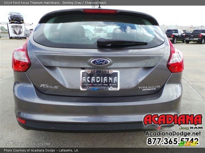 Sterling Gray / Charcoal Black 2014 Ford Focus Titanium Hatchback