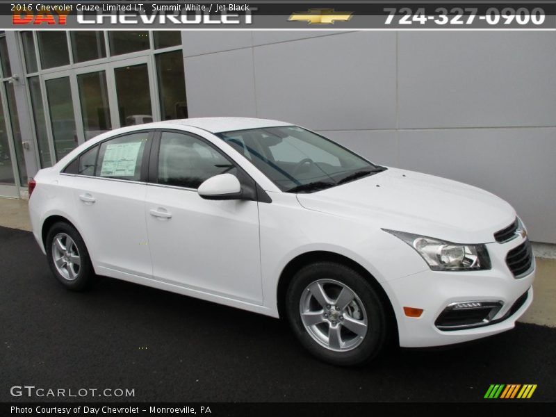 Summit White / Jet Black 2016 Chevrolet Cruze Limited LT