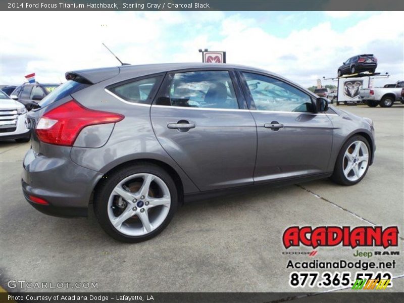 Sterling Gray / Charcoal Black 2014 Ford Focus Titanium Hatchback