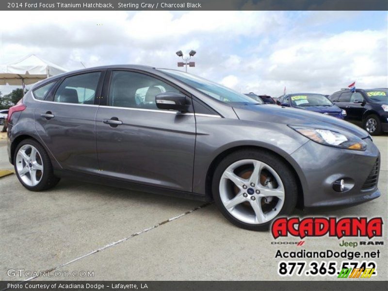 Sterling Gray / Charcoal Black 2014 Ford Focus Titanium Hatchback