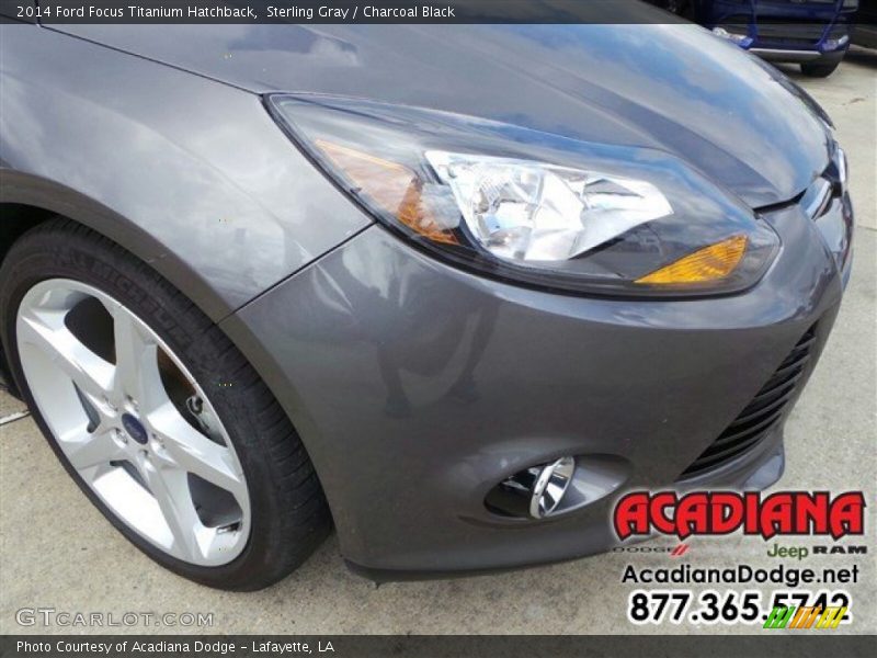 Sterling Gray / Charcoal Black 2014 Ford Focus Titanium Hatchback
