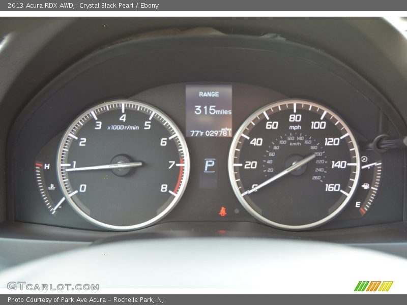 Crystal Black Pearl / Ebony 2013 Acura RDX AWD