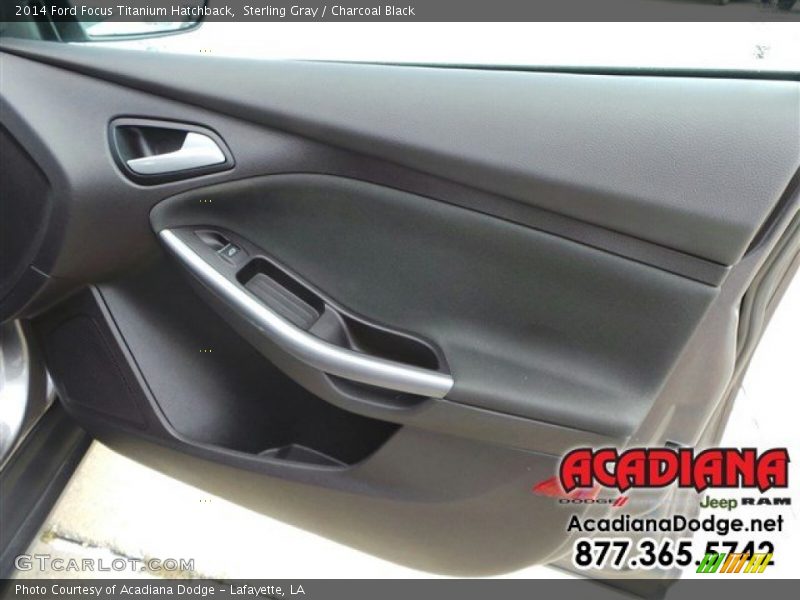 Sterling Gray / Charcoal Black 2014 Ford Focus Titanium Hatchback