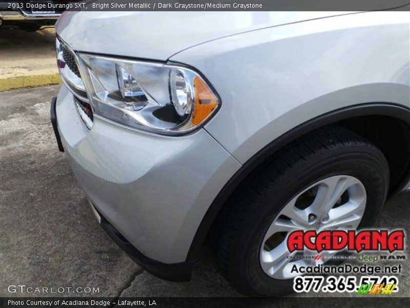 Bright Silver Metallic / Dark Graystone/Medium Graystone 2013 Dodge Durango SXT