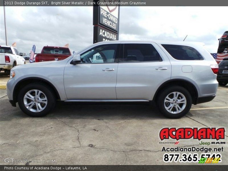Bright Silver Metallic / Dark Graystone/Medium Graystone 2013 Dodge Durango SXT