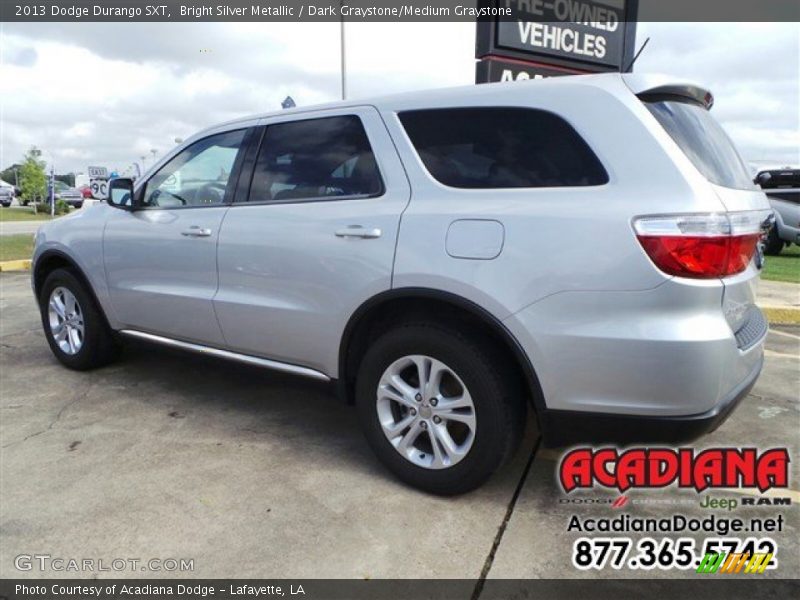 Bright Silver Metallic / Dark Graystone/Medium Graystone 2013 Dodge Durango SXT