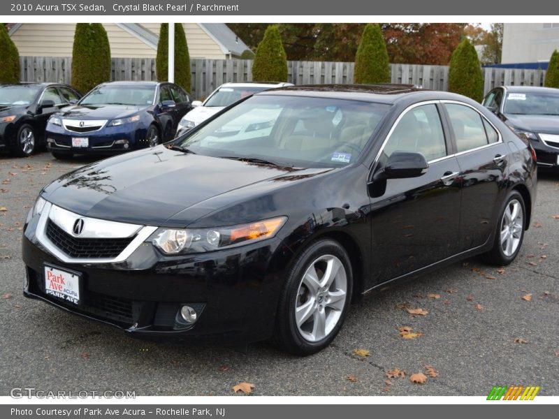 Crystal Black Pearl / Parchment 2010 Acura TSX Sedan