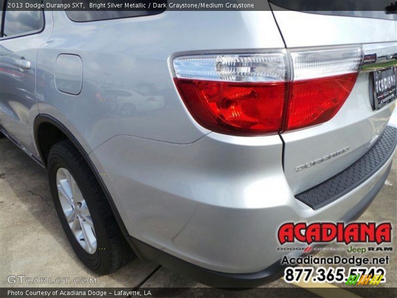 Bright Silver Metallic / Dark Graystone/Medium Graystone 2013 Dodge Durango SXT