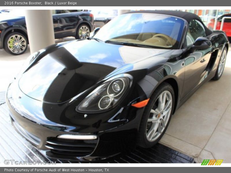 Black / Luxor Beige 2016 Porsche Boxster