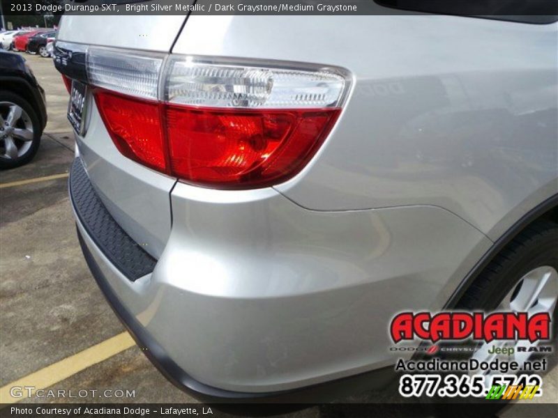 Bright Silver Metallic / Dark Graystone/Medium Graystone 2013 Dodge Durango SXT