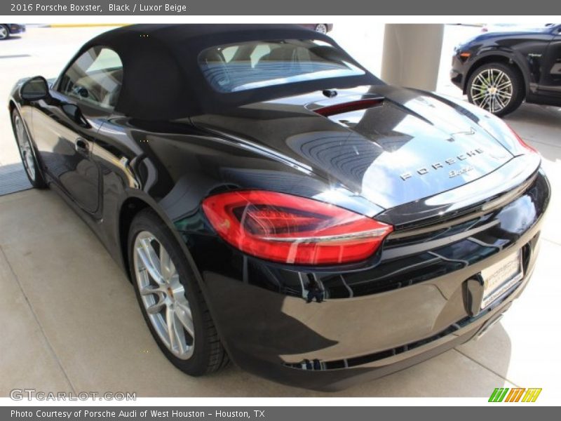 Black / Luxor Beige 2016 Porsche Boxster