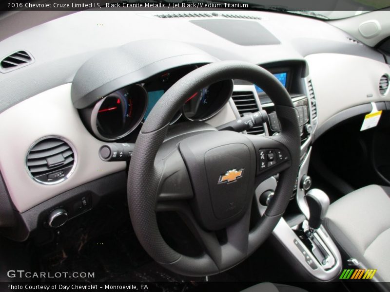 Black Granite Metallic / Jet Black/Medium Titanium 2016 Chevrolet Cruze Limited LS