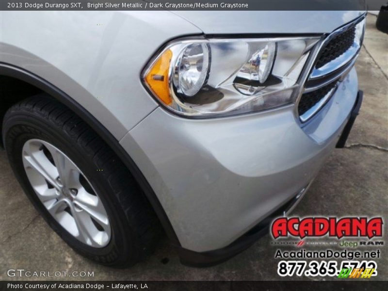 Bright Silver Metallic / Dark Graystone/Medium Graystone 2013 Dodge Durango SXT