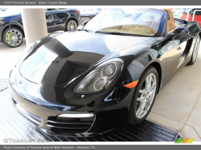 Black / Luxor Beige 2016 Porsche Boxster