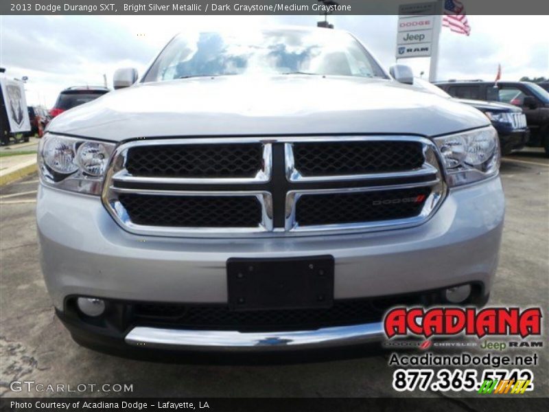 Bright Silver Metallic / Dark Graystone/Medium Graystone 2013 Dodge Durango SXT