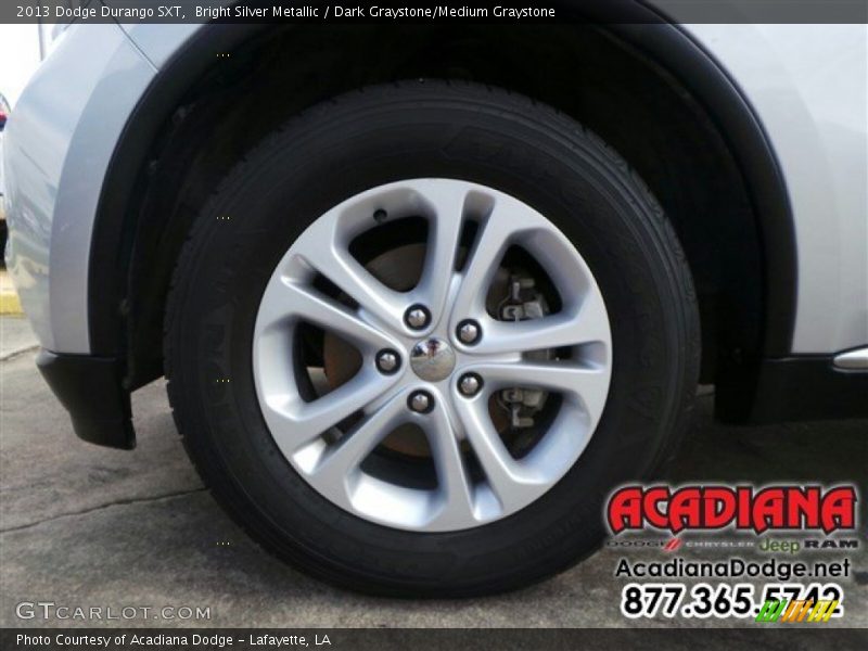 Bright Silver Metallic / Dark Graystone/Medium Graystone 2013 Dodge Durango SXT