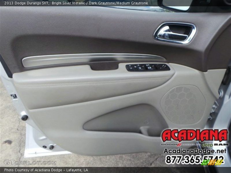 Bright Silver Metallic / Dark Graystone/Medium Graystone 2013 Dodge Durango SXT