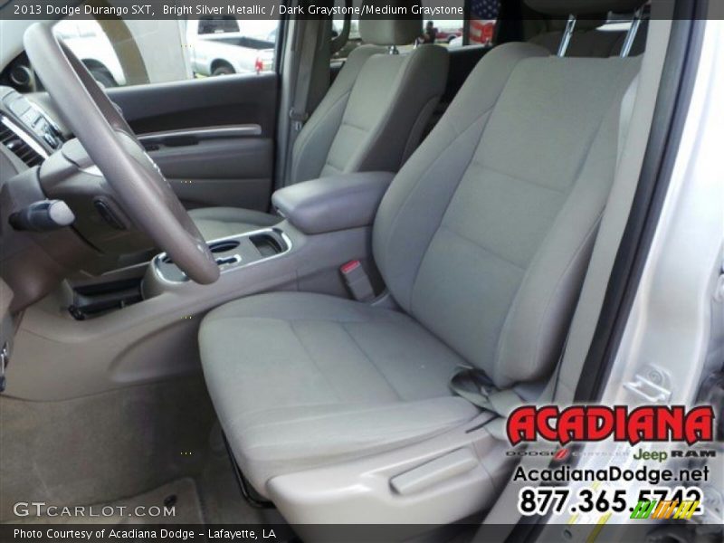 Bright Silver Metallic / Dark Graystone/Medium Graystone 2013 Dodge Durango SXT