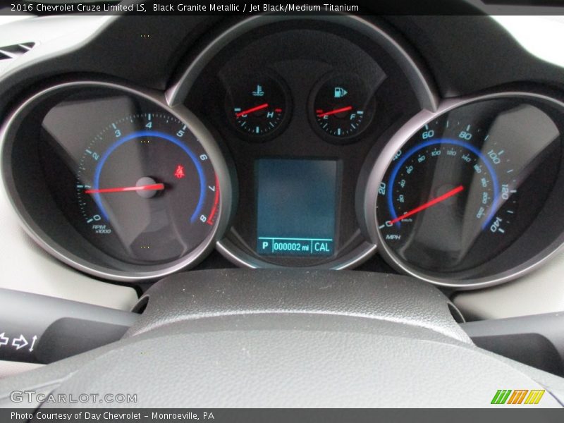 Black Granite Metallic / Jet Black/Medium Titanium 2016 Chevrolet Cruze Limited LS